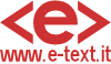 E-text S.r.l., web design, editoria, multimedia